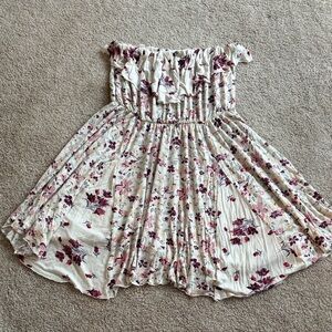 Strapless Floral Sundress